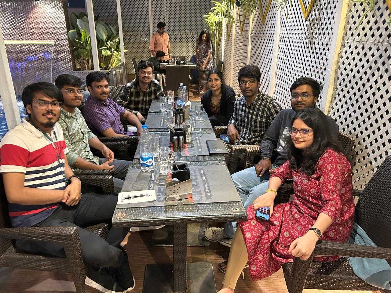 Congrats Lohitha on qualifying your comprehensive exam. A celebratory dinner to enjoy the success.