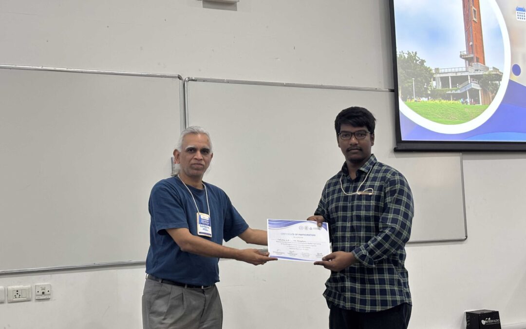 Warmest congratulations to Lohiitha on securing the Best Poster Award at the “ANRF-PAIR”-Chemistry for Health  Conference at IIT Gandhinagar—a truly distinguished accomplishment!!